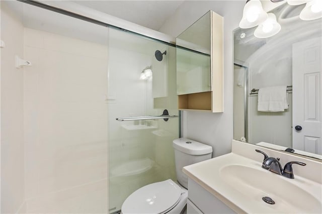 2858 Spring Villa Ln SE, Smyrna, GA 30080 - bathroom with a tile shower, toilet, and vanity