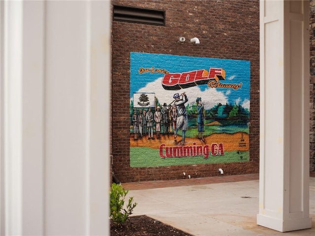 636 Silva St, Cumming, GA 30040 - detailed view of brick siding