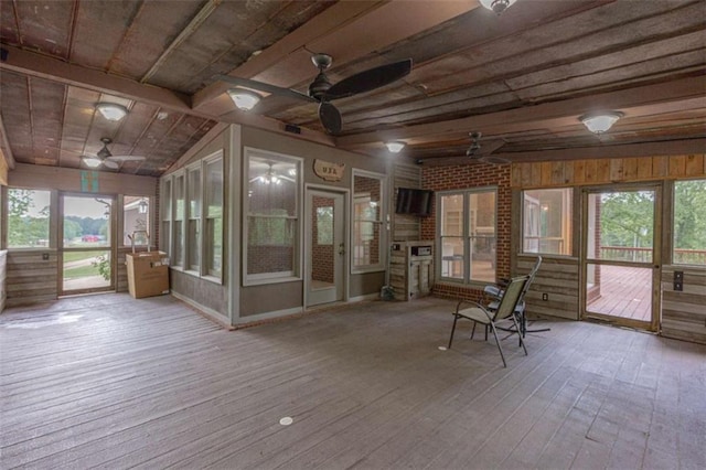 516 Turner Rd, Concord, GA 30206 - sunroom with a ceiling fan