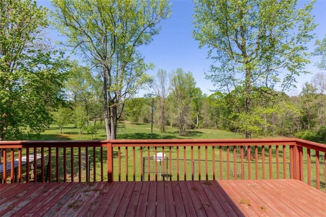 516 Turner Rd, Concord, GA 30206 - wooden deck with a lawn