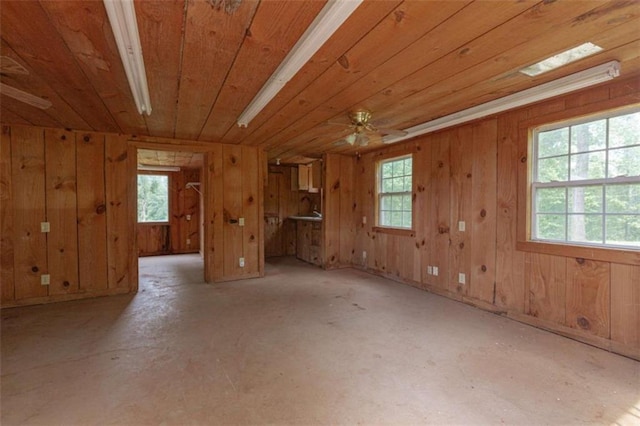 516 Turner Rd, Concord, GA 30206 - spare room featuring healthy amount of natural light, wood walls, and wood ceiling