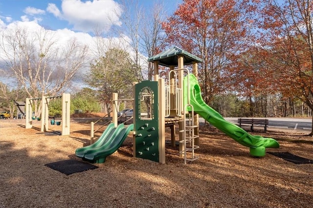 view of jungle gym