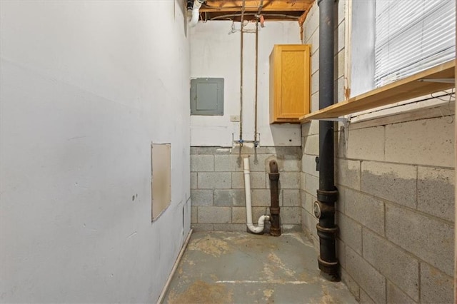utility room with electric panel