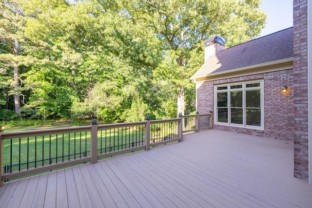 9145 Greenway Ct, Gainesville, GA 30506 - wooden terrace featuring a lawn