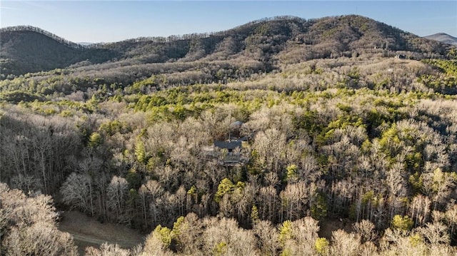 property view of mountains with a view of trees