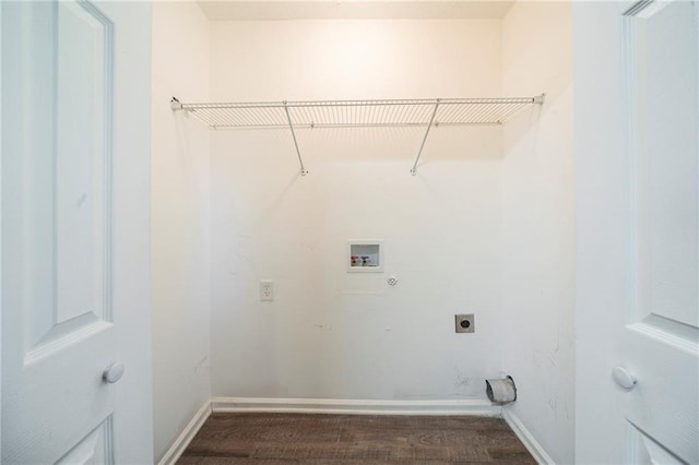 laundry area featuring hookup for a washing machine and electric dryer hookup