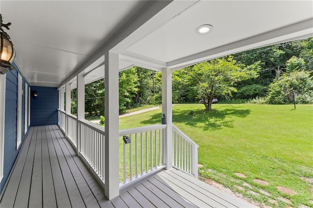 185 Lee Path, Acworth, GA 30102 - wooden porch with a yard
