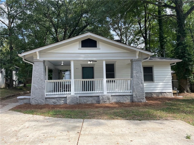 bungalow with covered porch