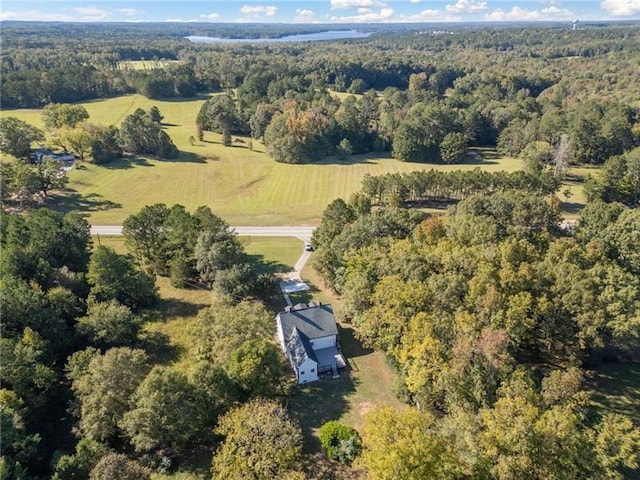 bird's eye view featuring a rural view