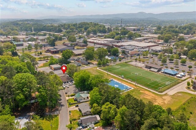 843 Mcafee St, Dalton, GA 30721 - aerial view with a residential view and a mountain view