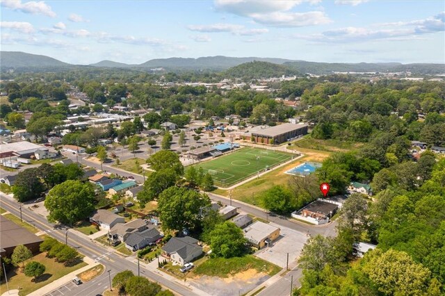 843 Mcafee St, Dalton, GA 30721 - birds eye view of property with a mountain view