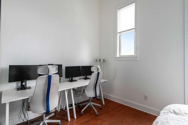 1195 Milton Ter SE Unit 1407, Atlanta, GA 30315 - office area featuring wood finished floors and baseboards