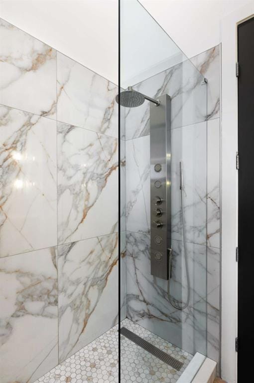 1195 Milton Ter SE Unit 1407, Atlanta, GA 30315 - bathroom with a marble finish shower