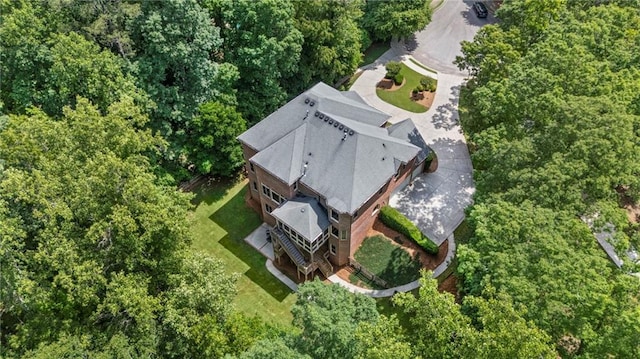 view from above of property