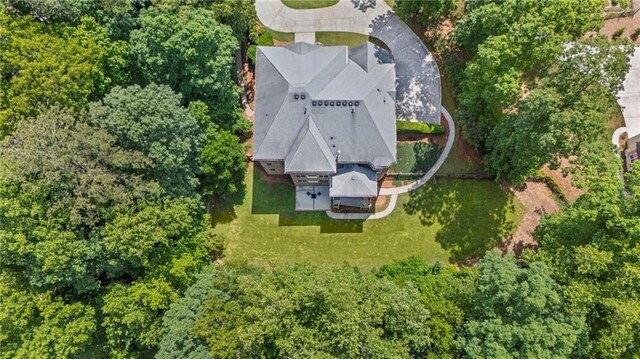 view from above of property