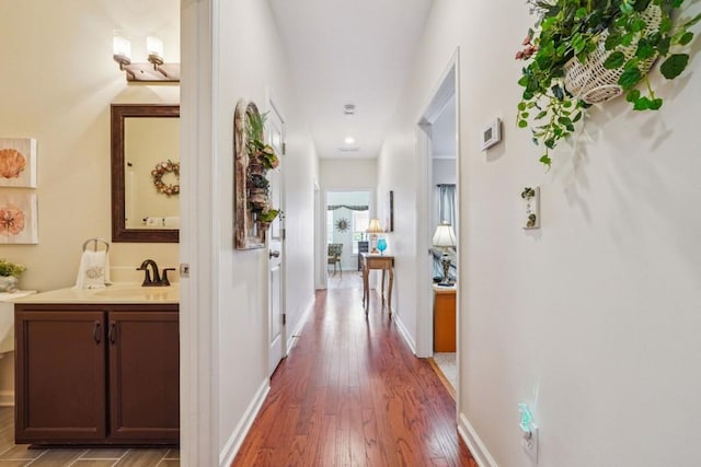 119 Holiday Rd, Unit Buford, GA 30518 - hallway featuring light wood-type flooring and recessed lighting