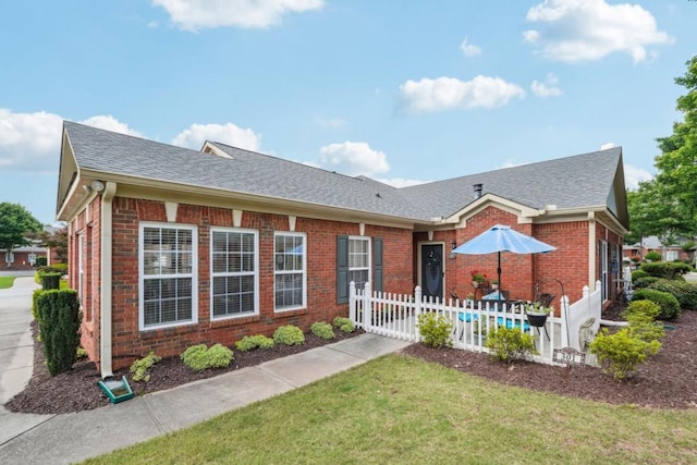 119 Holiday Rd, Unit Buford, GA 30518 - ranch-style home featuring brick siding and roof with shingles