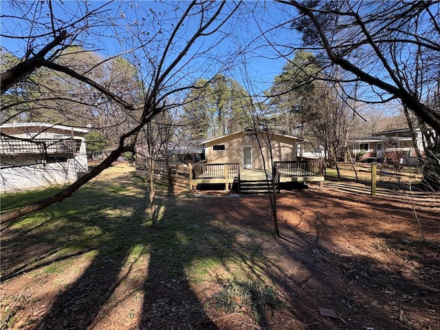 2807 Mcclave Dr, Doraville, GA 30340 - view of yard featuring a deck