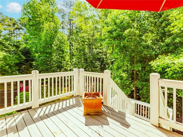 view of deck