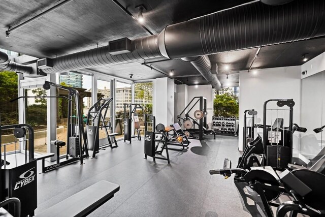 view of exercise room
