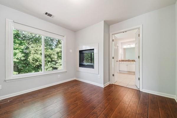 3272 Monarch Pine Dr, Peachtree Corners, GA 30071 - unfurnished room featuring dark wood-style floors and baseboards
