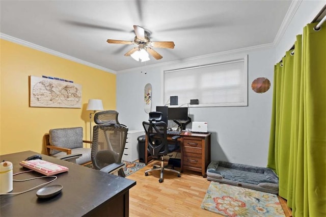 5400 Roswell Rd Apt L6, Sandy Springs, GA 30342 - office space with ceiling fan, light wood finished floors, and ornamental molding