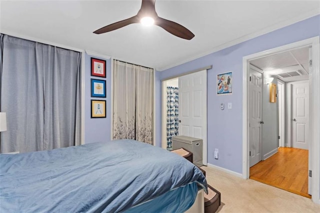 5400 Roswell Rd Apt L6, Sandy Springs, GA 30342 - bedroom featuring carpet floors and ceiling fan