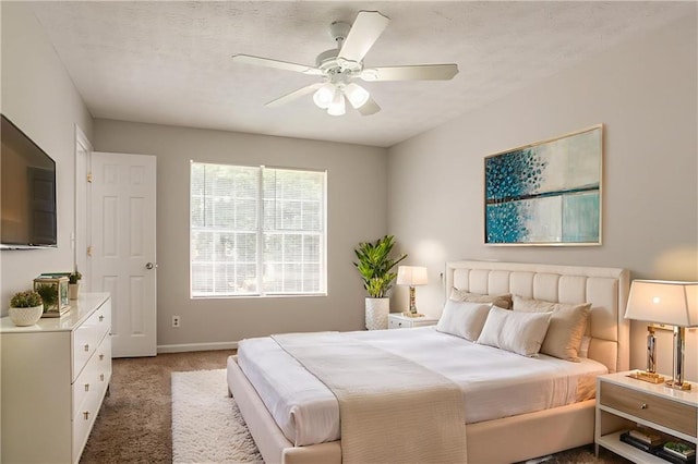 711 Ashley Ln, Stone Mountain, GA 30087 - bedroom with light carpet and a ceiling fan