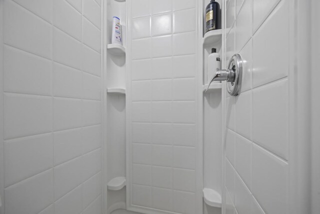 bathroom with a shower