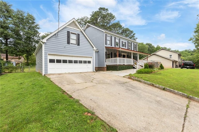 1433 Janice Ct SW, Lilburn, GA 30047 - view of front of house with a porch, a garage, and driveway