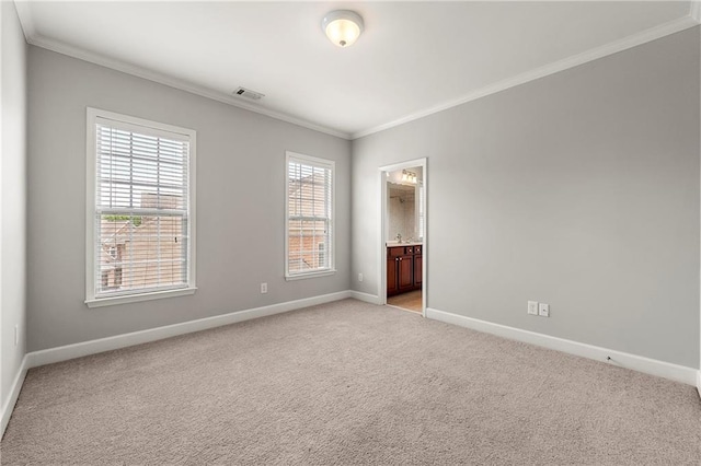 4677 Prater Way SE, Smyrna, GA 30080 - empty room with ornamental molding, baseboards, and light colored carpet