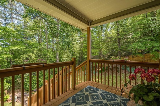 115 Oak Crest Ln, Dallas, GA 30132 - view of wooden terrace