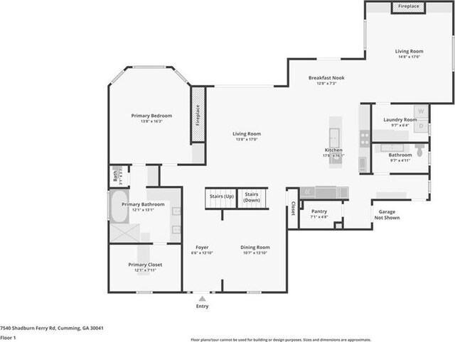 7540 Shadburn Ferry Rd, Cumming, GA 30041 - property floor plan
