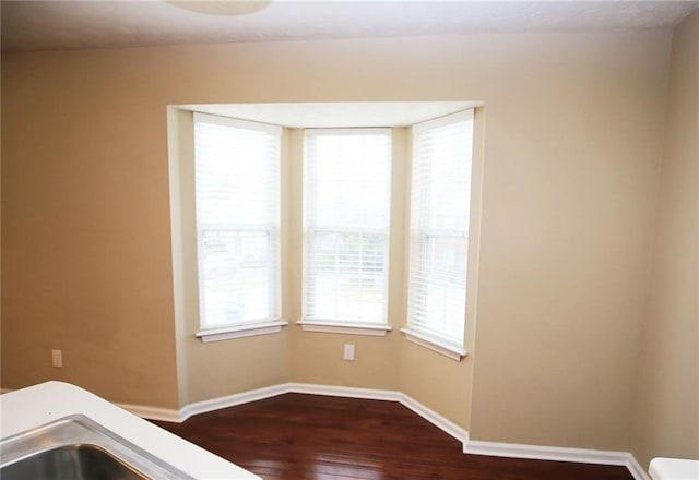 988 Vintage Pointe Dr, Lawrenceville, GA 30044 - interior space with dark wood-style flooring and baseboards