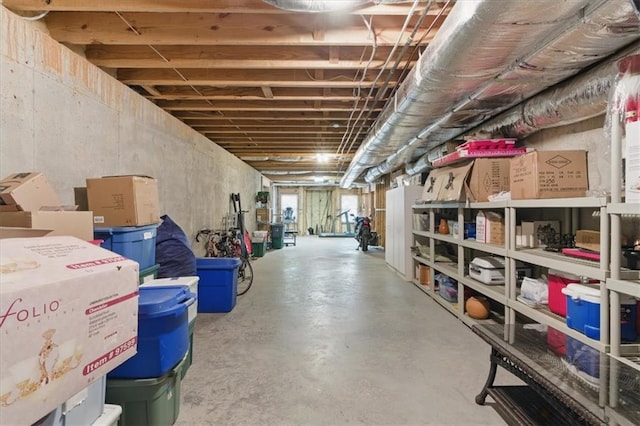 view of storage room