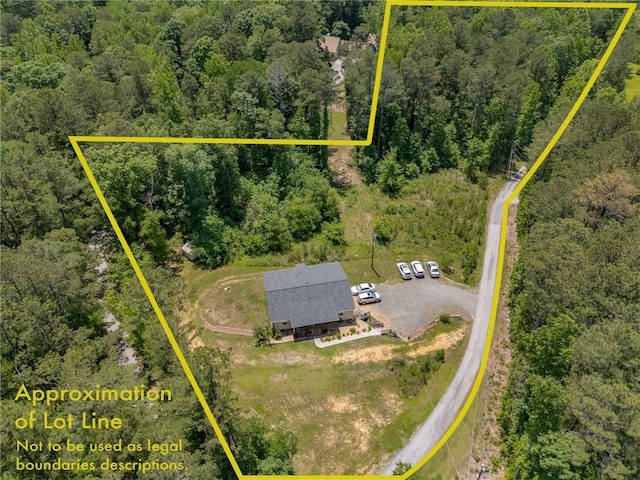 212 Postell Rd, Dallas, GA 30157 - aerial overview of property's location with a forest and property boundaries highlighted