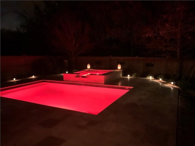 123 Meridian Dr, Woodstock, GA 30188 - view of swimming pool with an in-ground hot tub and a patio area