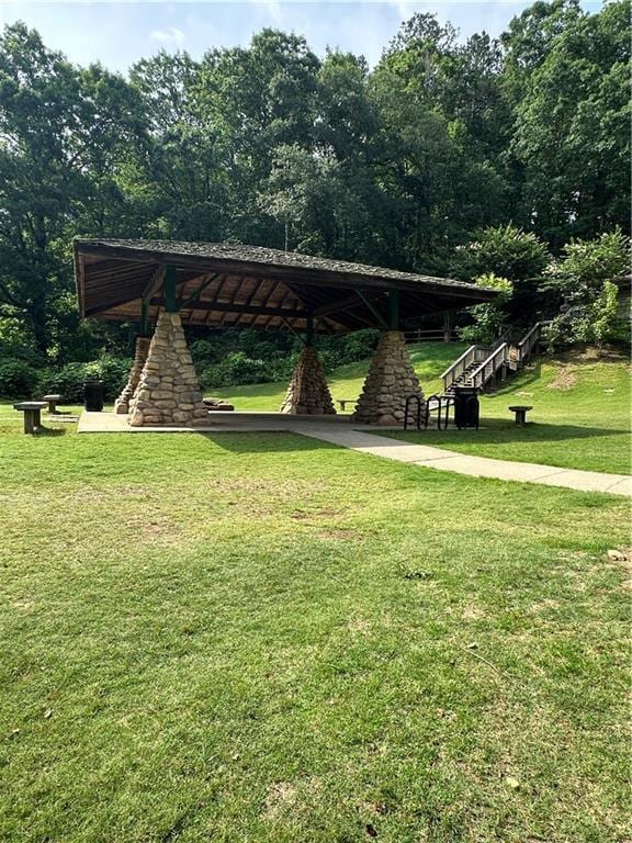 123 Meridian Dr, Woodstock, GA 30188 - view of community featuring a lawn
