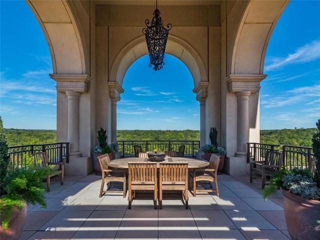 view of patio / terrace featuring outdoor dining area