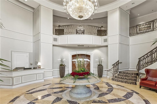 lobby with stairway