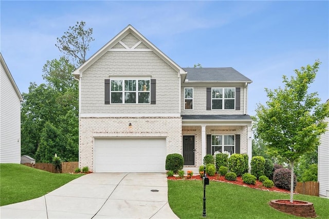 6360 Boulder Rdg, Cumming, GA 30028 - craftsman-style house with brick siding, concrete driveway, and an attached garage