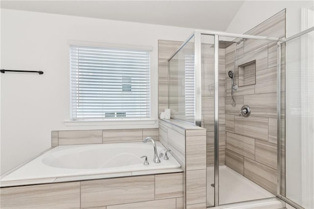 6360 Boulder Rdg, Cumming, GA 30028 - full bathroom featuring a bath and a stall shower