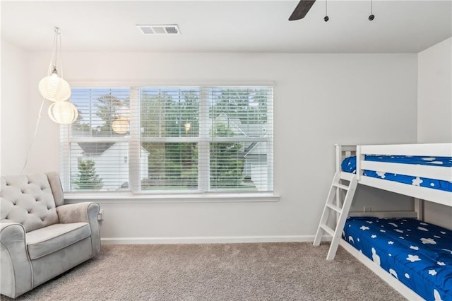 6360 Boulder Rdg, Cumming, GA 30028 - carpeted bedroom with baseboards and a ceiling fan