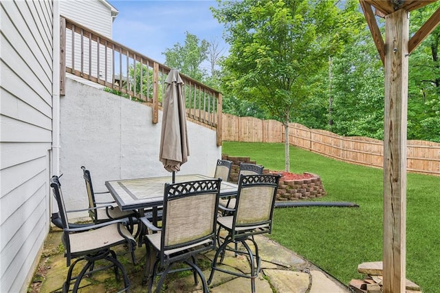 6360 Boulder Rdg, Cumming, GA 30028 - view of patio with outdoor dining space
