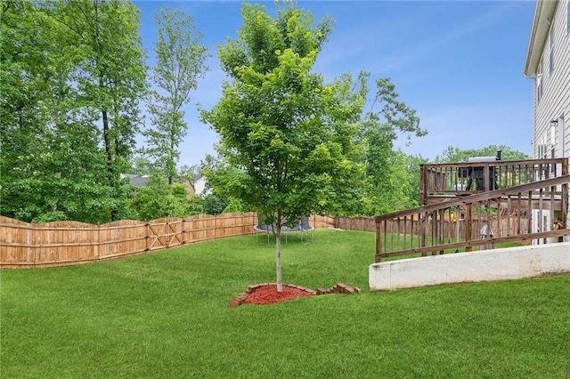 6360 Boulder Rdg, Cumming, GA 30028 - view of yard with a trampoline