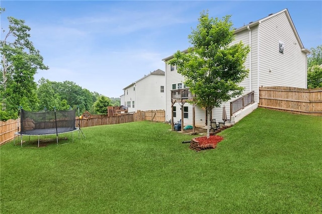 6360 Boulder Rdg, Cumming, GA 30028 - view of yard with a trampoline