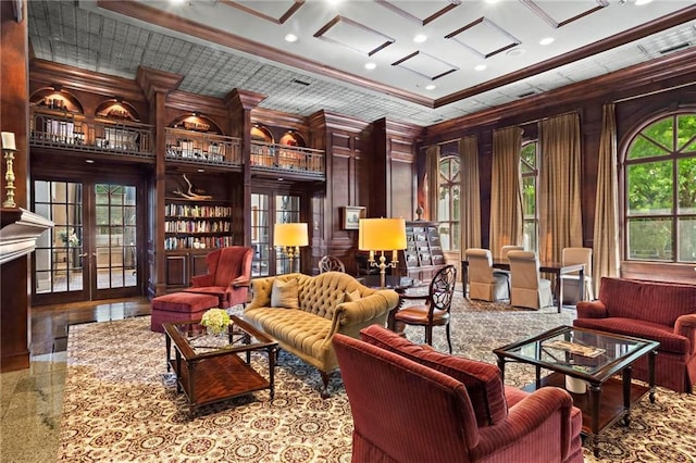 3334 Peachtree Rd NE Unit 1609, Atlanta, GA 30326 - common area featuring ornamental molding and recessed lighting