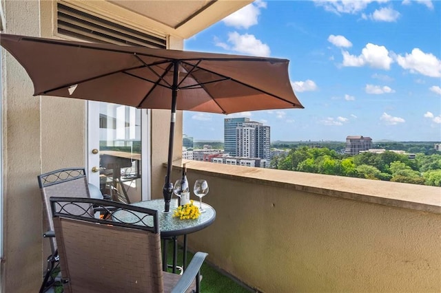 3334 Peachtree Rd NE Unit 1609, Atlanta, GA 30326 - balcony with a city view