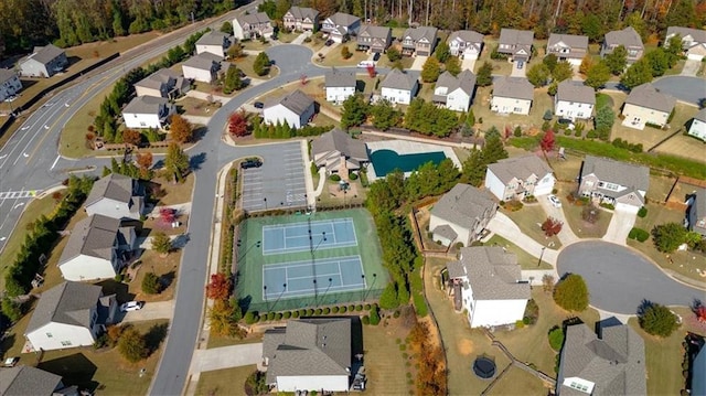 birds eye view of property