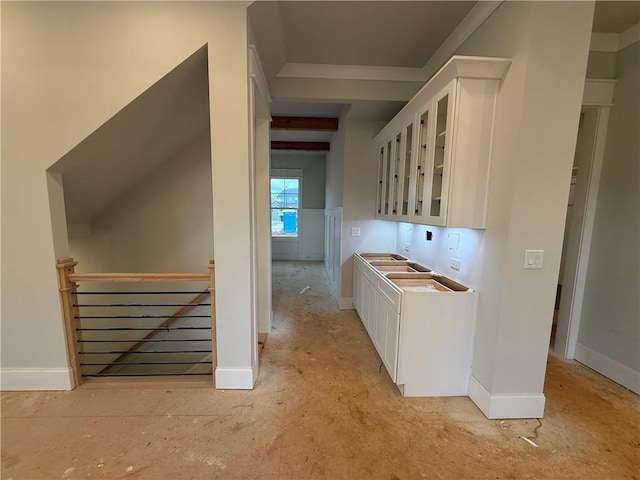 interior space with baseboards